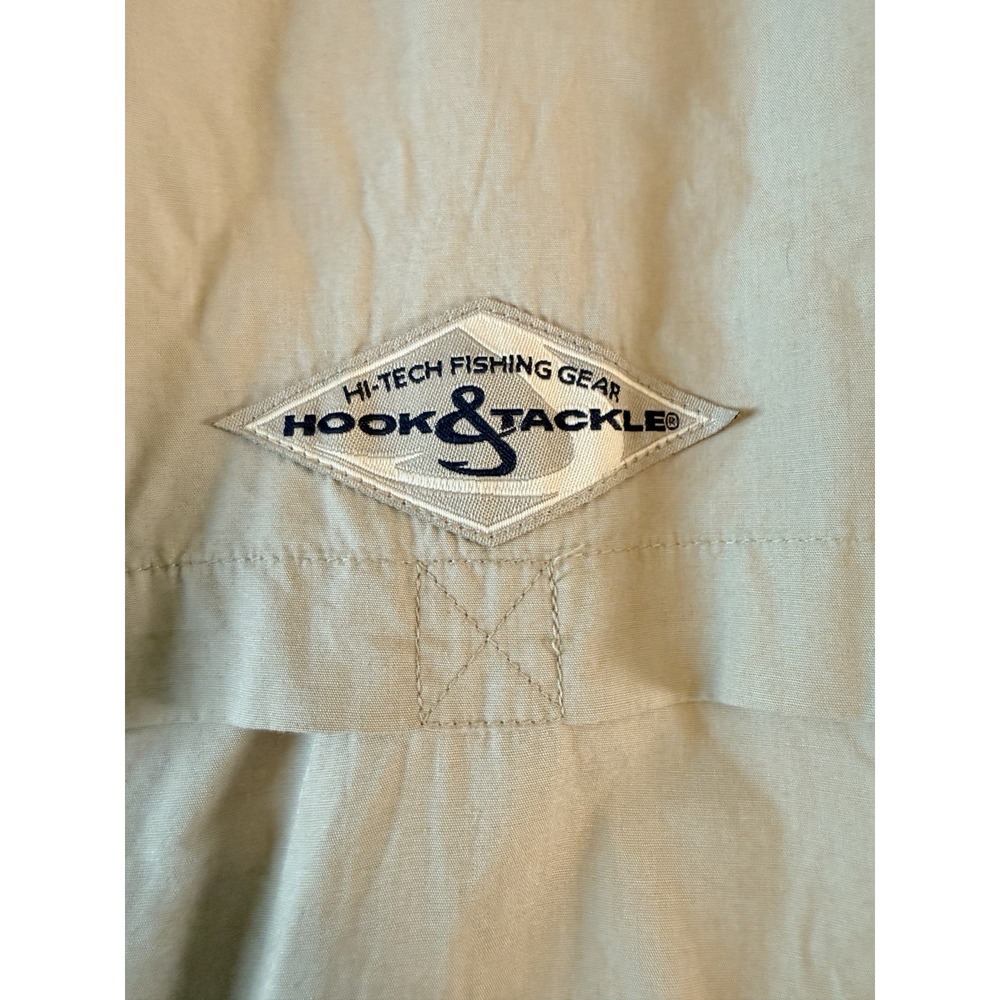 Hook & Tackle Fishing Shirt Mens Medium Brown Outdoor Performance New Tag NWT - Picture 7 of 7